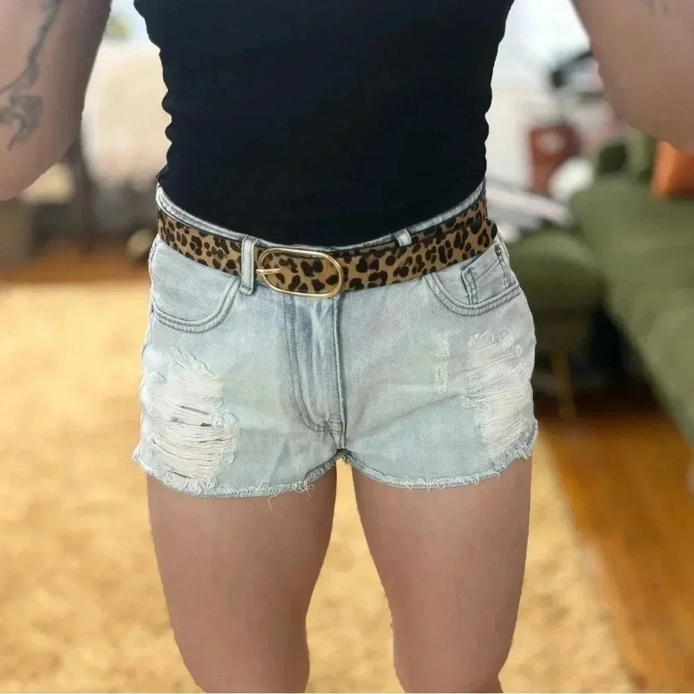 Zara Basic High Rise Light Denim Jeans Sz 4 - Picture 6 of 14